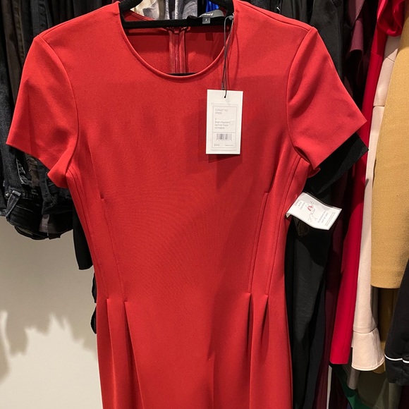 COPY - Theory Corset Tee Dress - Red - Picture 2 of 2